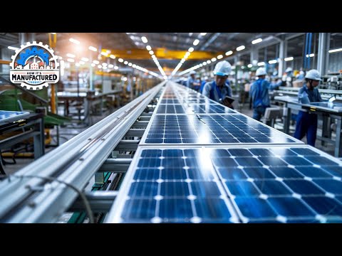 How Solar Panels Are Made In The Factory – Features Tesla Solar Roof Tiles [Video]
