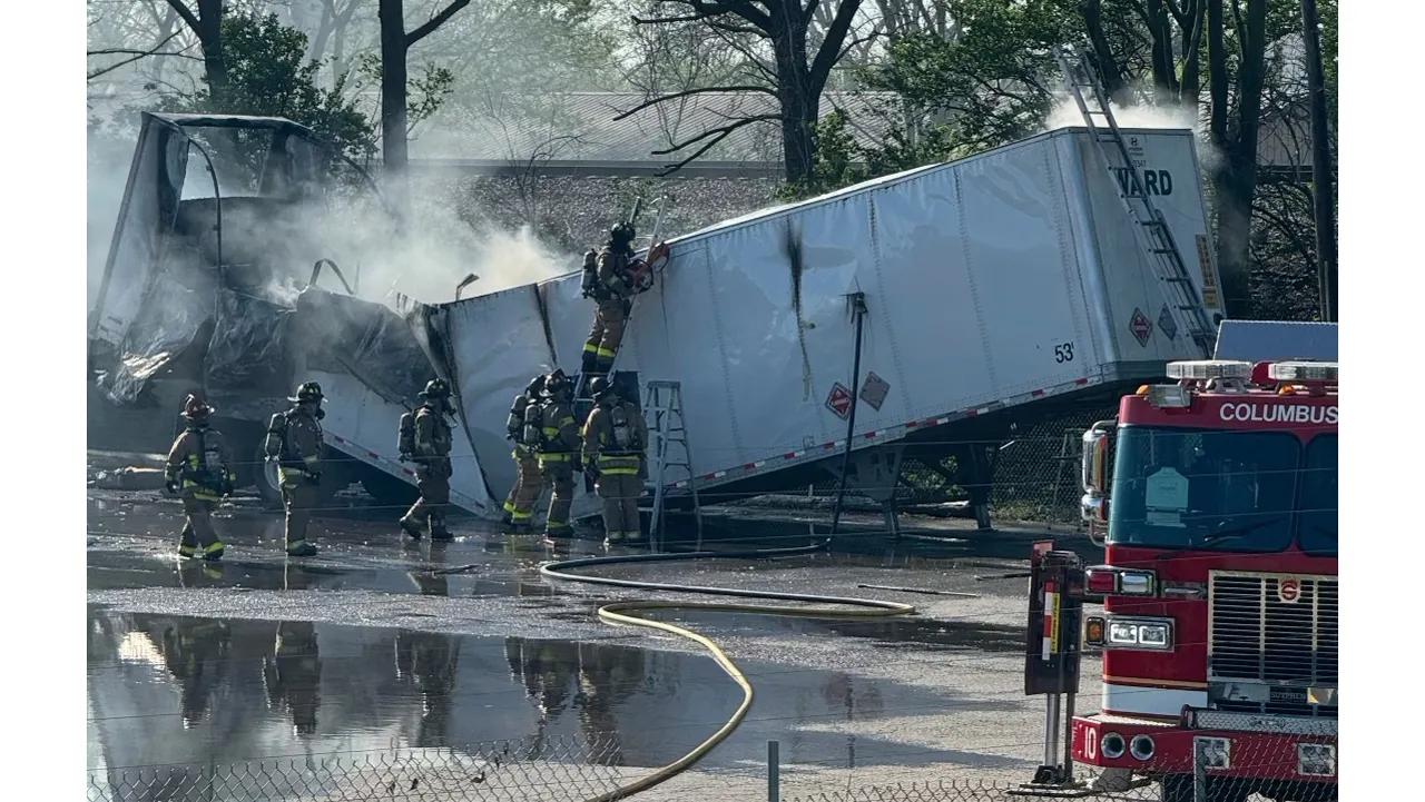 Fire in truck carrying lithium ion batteries triggers 3-hour evacuation in Ohio [Video]