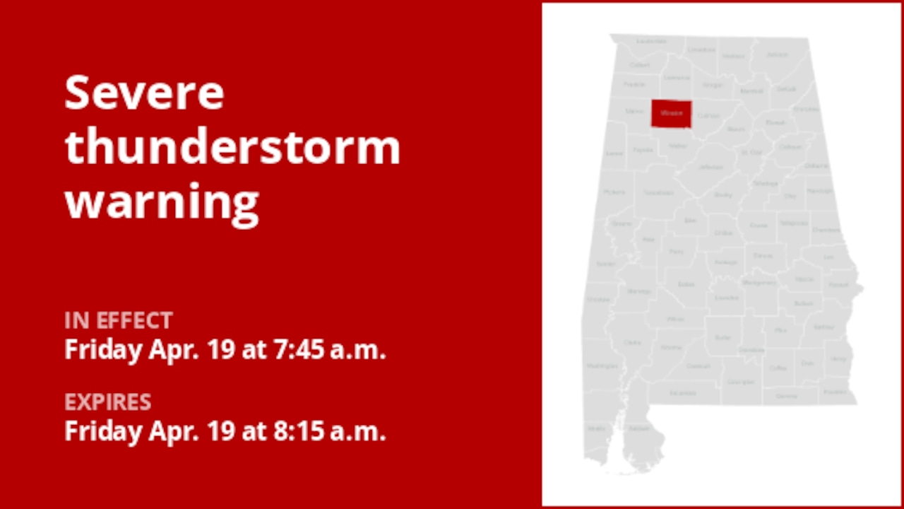 Update: Thunderstorms with damaging winds to hit Winston County Friday [Video]