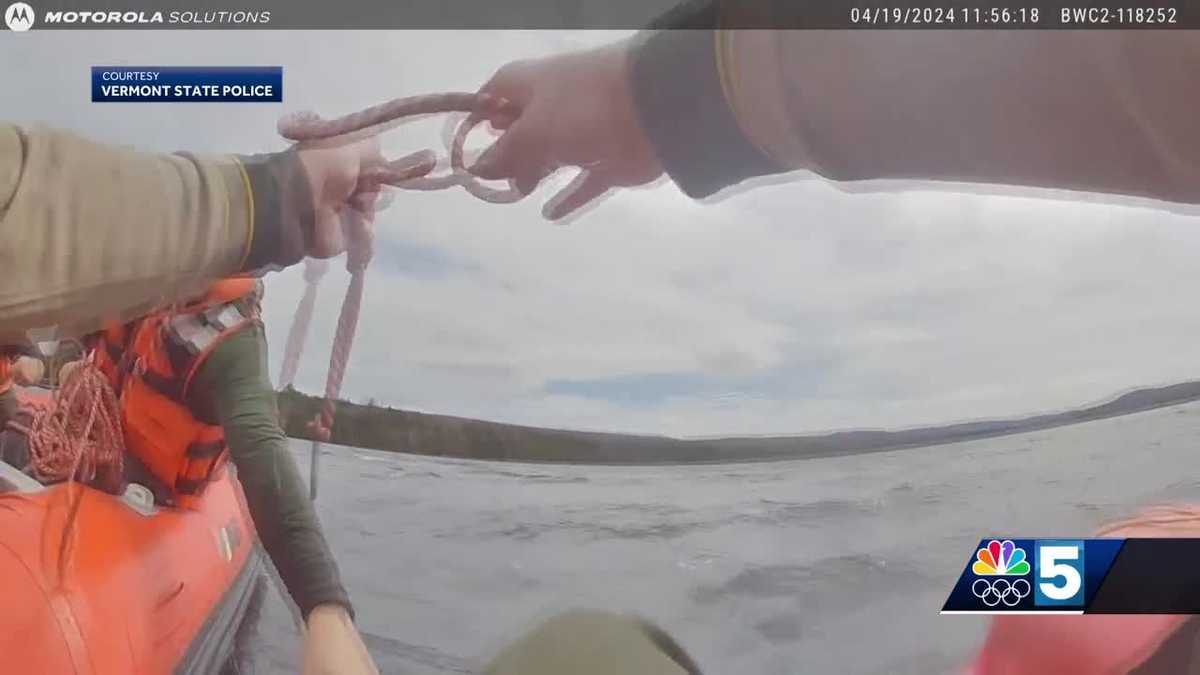 Vermont State Police troopers save man after canoe capsizes on Holland Pond [Video]