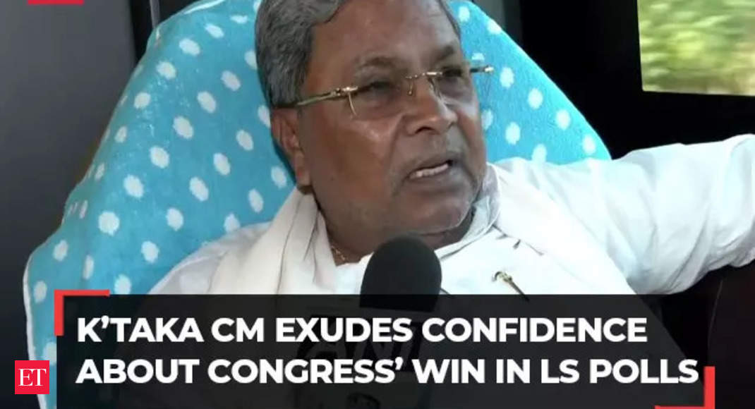 Lok Sabha Polls 2024: ‘No Modi-wave this time’, Karnataka CM Siddaramaiah attacks BJP – The Economic Times Video