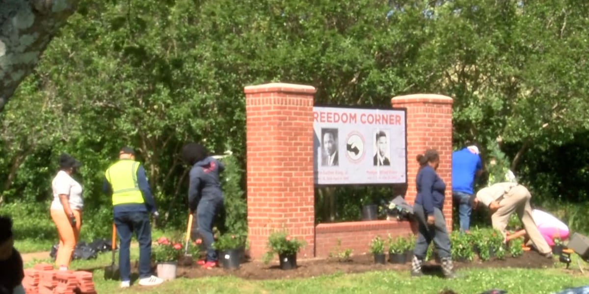 Earth Day celebrated with clean up of Freedom Corner [Video]