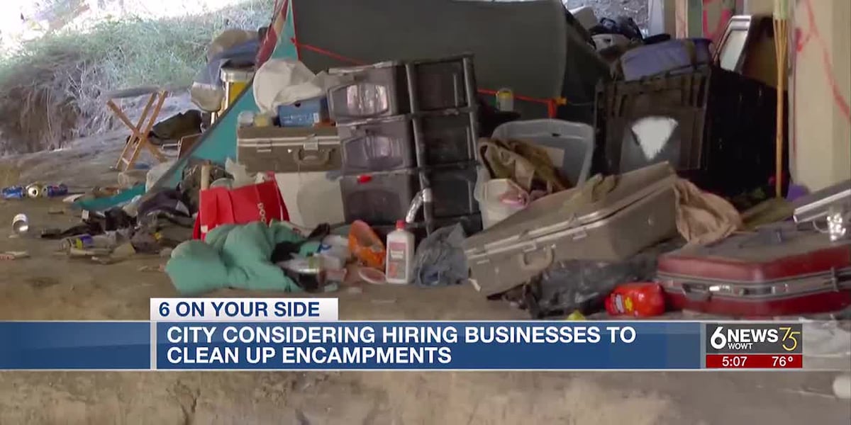 City of Omaha considering hiring businesses to clean up homeless camps [Video]