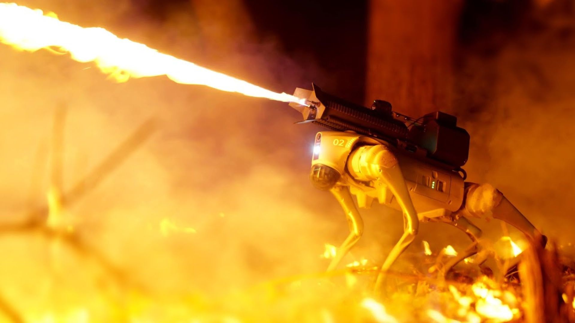 Worlds 1st flamethrower robot dog gets remote control and LiDAR [Video]