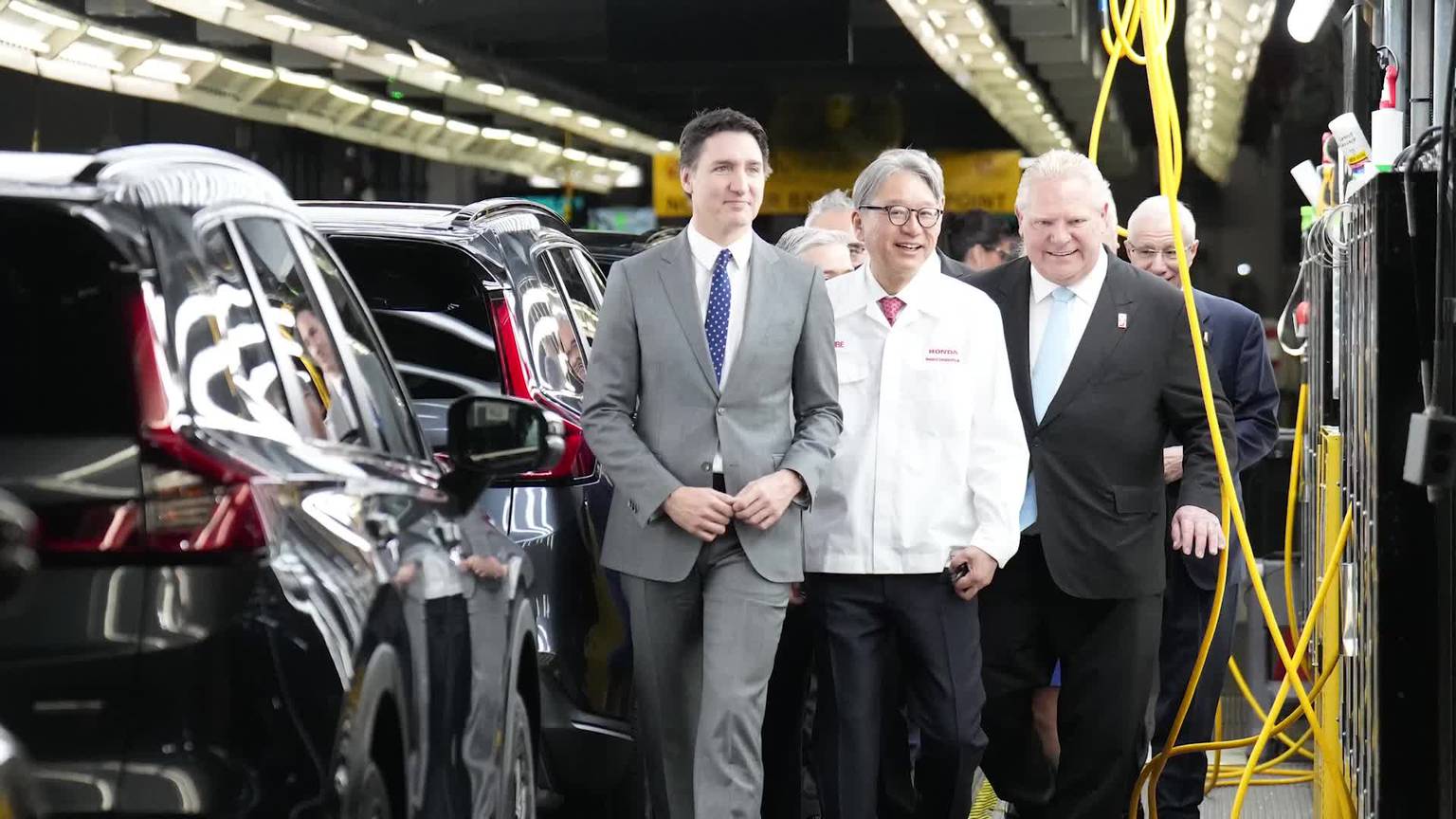 Video: Trudeau announces support for Honda