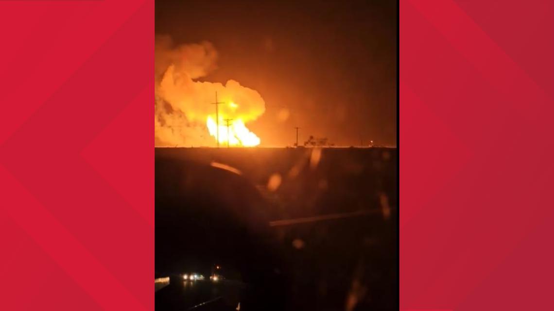 Two ruptured pipelines are believed to have caused fire in Ward County [Video]