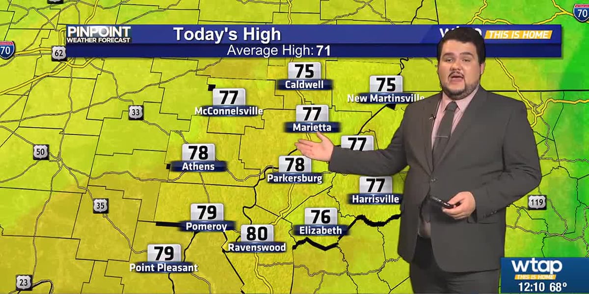 WTAP Pinpoint Weather Noon Update 4/26 [Video]