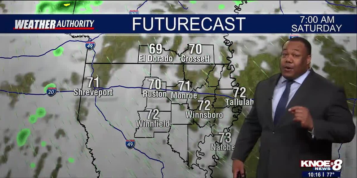 KNOE Friday Evening Forecast: Warm, Humid Weekend, Rain, Storms Late Sunday into Next Week [Video]