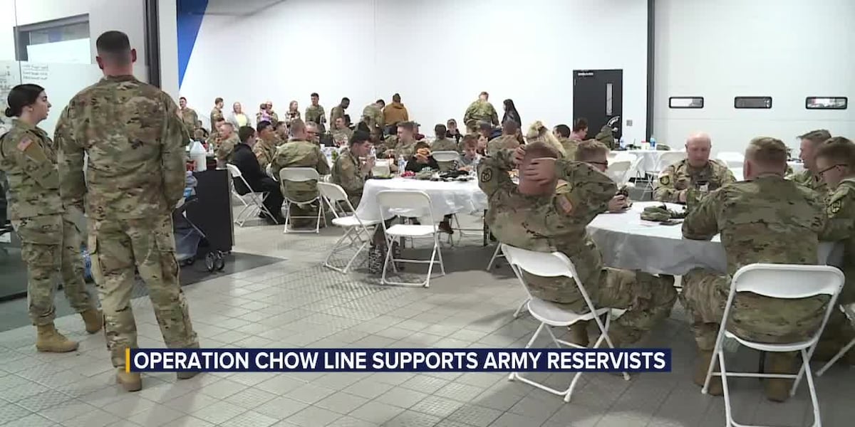 Operation Chow Line supports Army Reservists [Video]