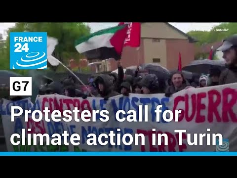 Protesters call for climate action ahead of G7 meeting in Turin • FRANCE 24 English [Video]
