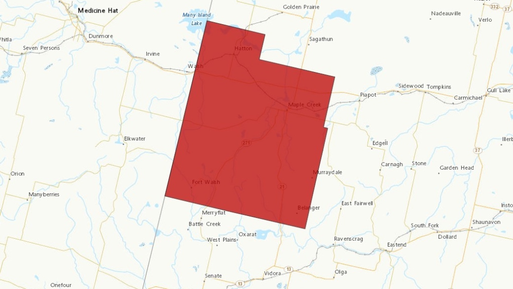 Snowfall warning issued for Maple Creek, Cypress Hills area [Video]