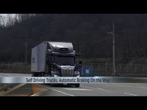 Self driving trucks, automatic braking on the way [Video]