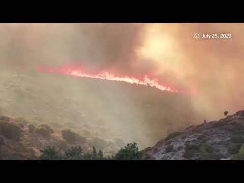 Greek wildfire threat nears, outpacing preparations | REUTERS [Video]
