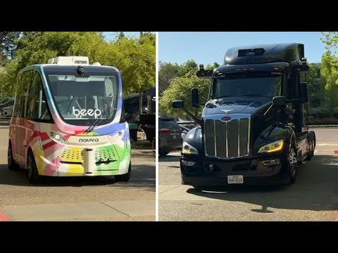 Here’s a look at autonomous vehicles being showcased at mobility summit in San Ramon [Video]
