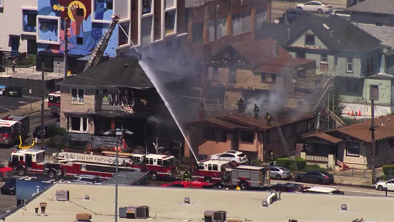Oakland apartment building fire [Video]