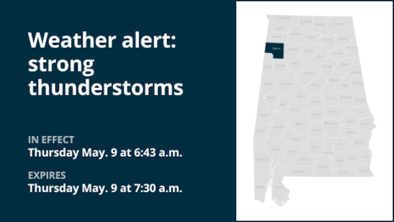 Weather alert issued for strong thunderstorms in Marion County Thursday morning [Video]
