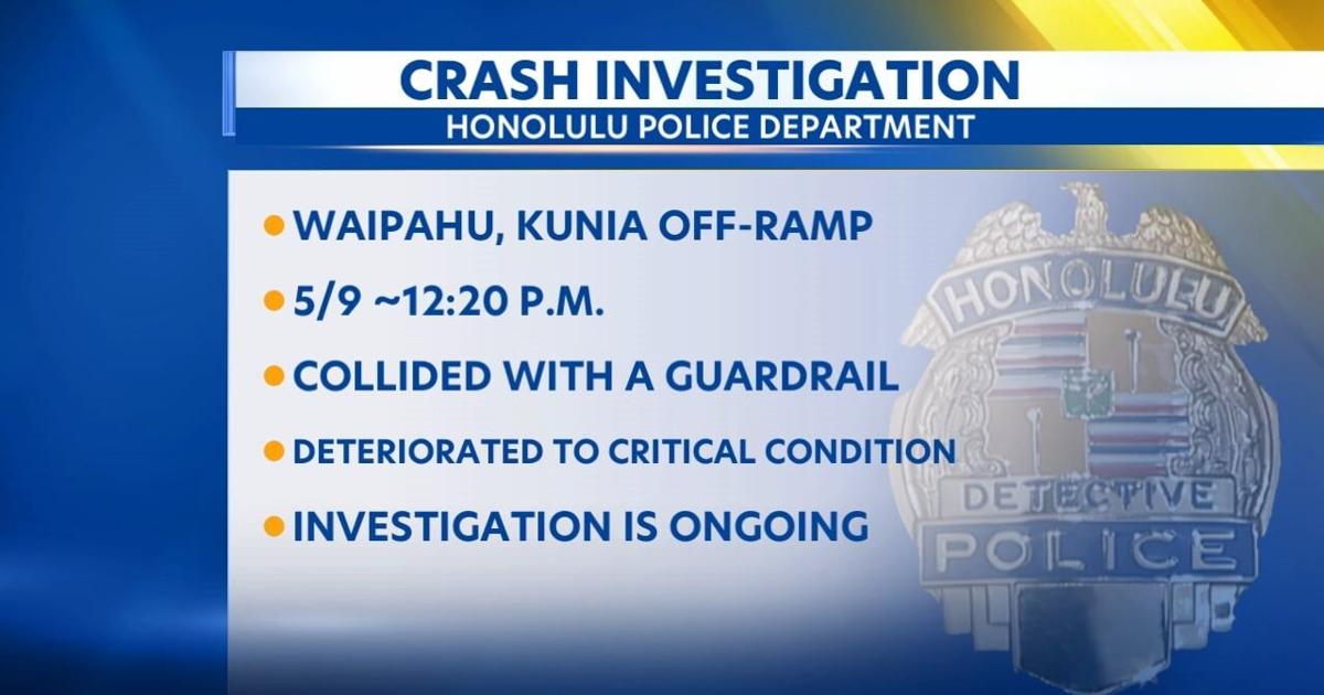 Teen motorcyclist in critical condition after crash on H-1 near Ewa | News [Video]
