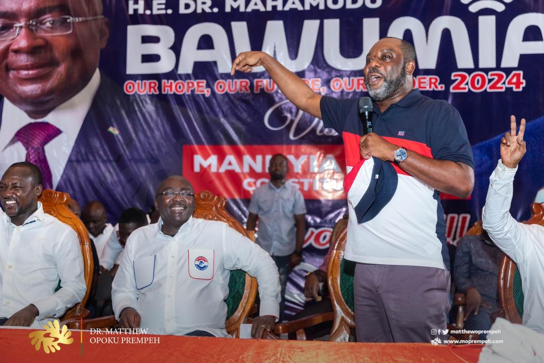 NPP supporters chant Napos name as Bawumia’s running mate [Watch] [Video]