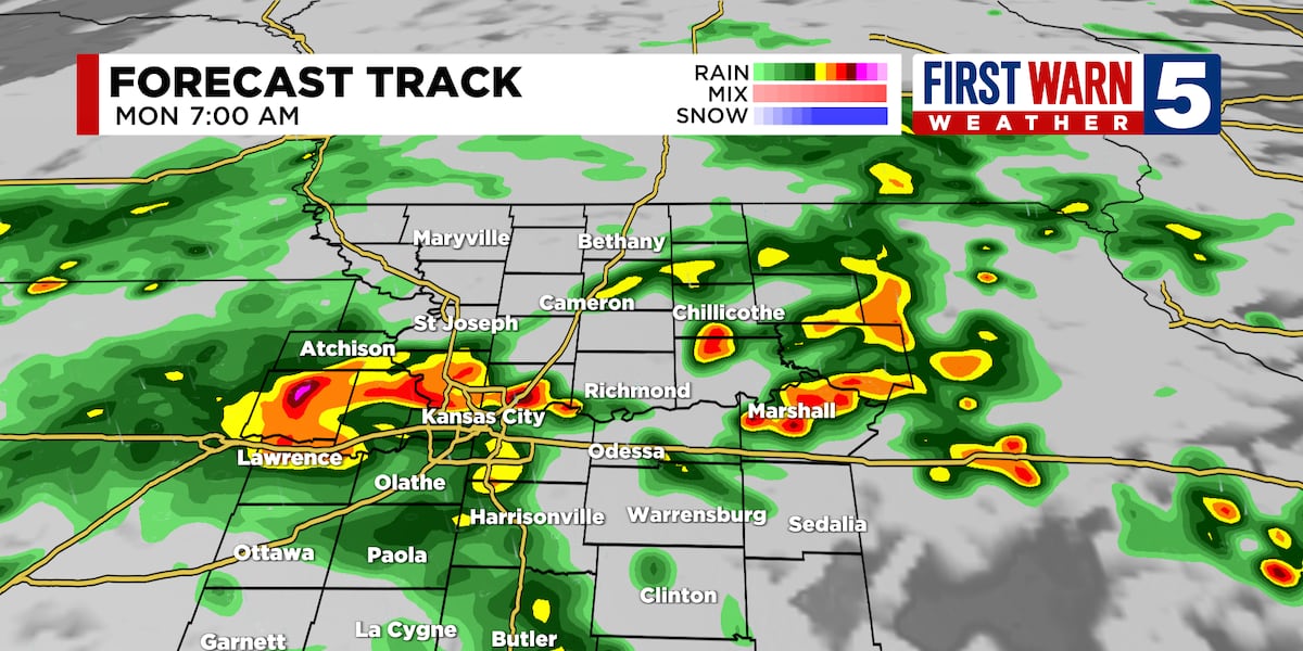 First Warn 5 Weather: Rain likely impacts Monday morning commute [Video]