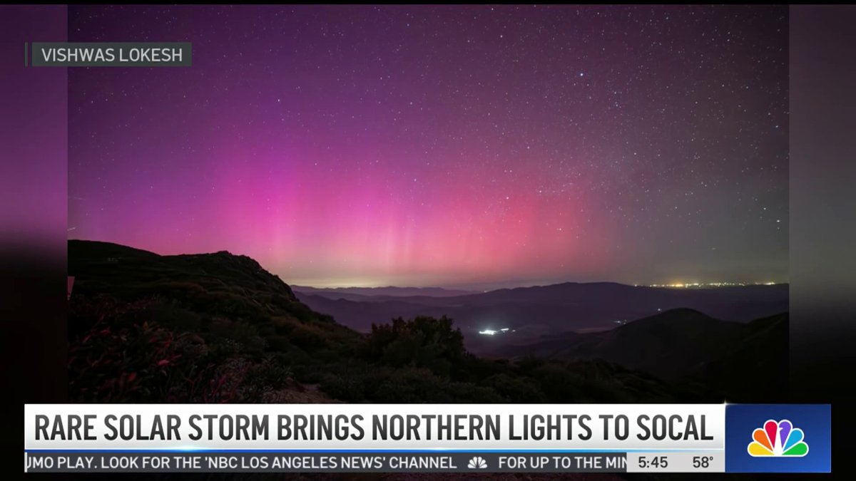 SoCal treated to rare Northern Lights display  NBC Los Angeles [Video]