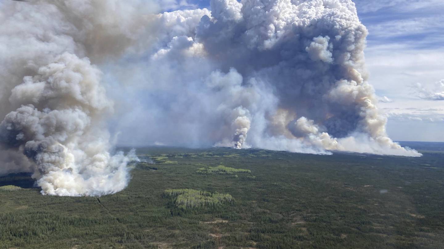 A wildfire has forced out hundreds of residents in Canada