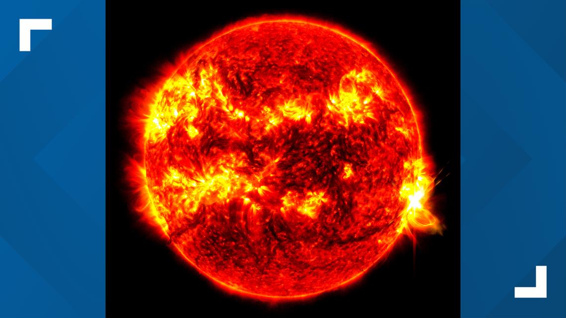 Sun shoots out largest solar flare in nearly 2 decades [Video]