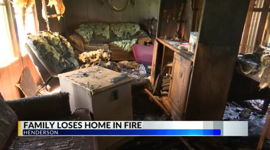 Powerline knocked down from storm leads to fire, Henderson family belongings destroyed [Video]