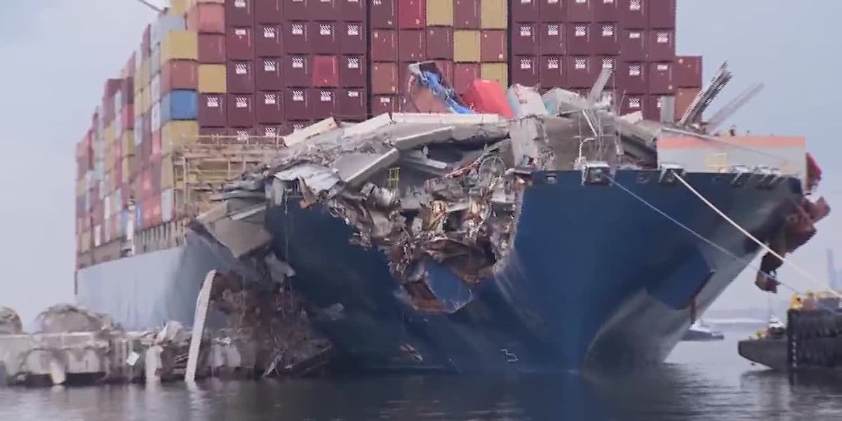Cargo ship that struck Baltimore bridge to be refloated but crew still stuck [Video]