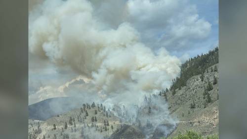 Wildfire burning out-of-control just north of Spences Bridge [Video]