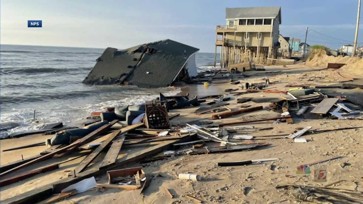 Outer Banks home collapses, sixth house to collapse in last four years [Video]