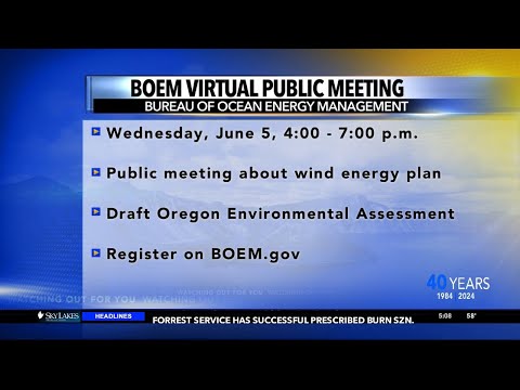 BOEM hosting meeting about wind energy plan tomorrow [Video]