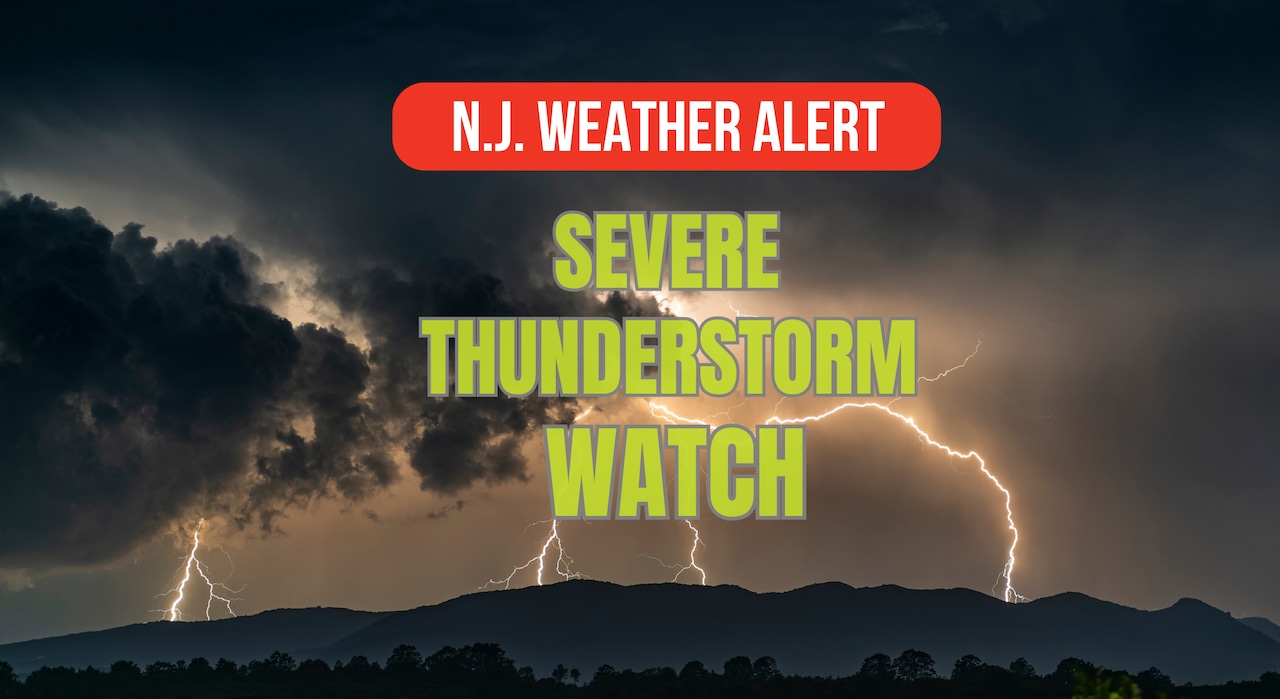 N.J. weather: Severe thunderstorm watch issued for threat of tornadoes, damaging winds, large hail [Video]
