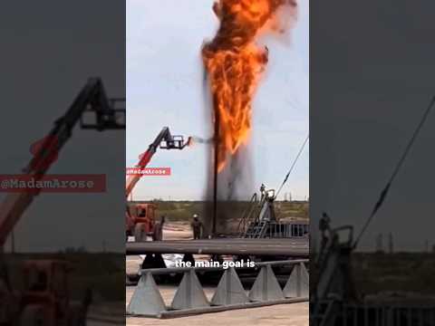 This gas was deliberately burned [Video]