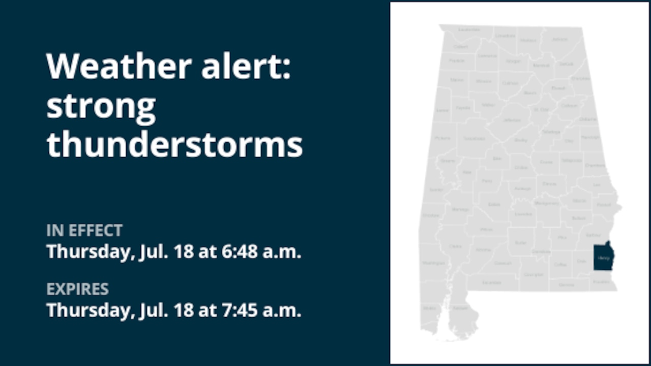 Weather alert for strong thunderstorms in Henry County Thursday morning [Video]