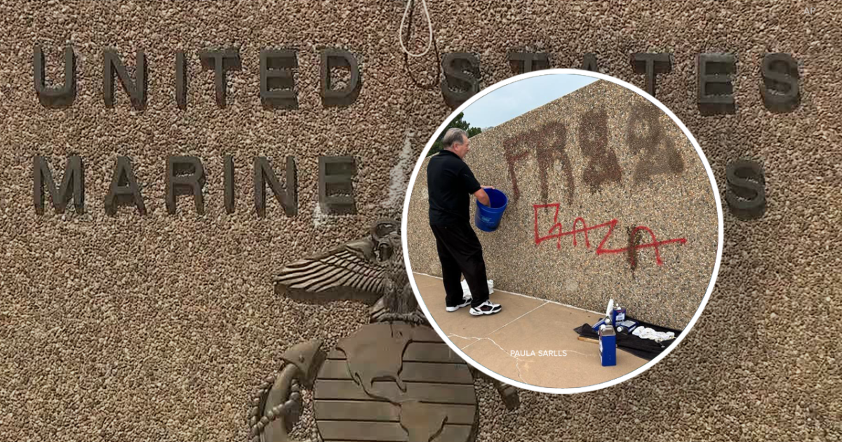 Call for help after USMC Memorial in Golden vandalized with anti-war graffiti [Video]
