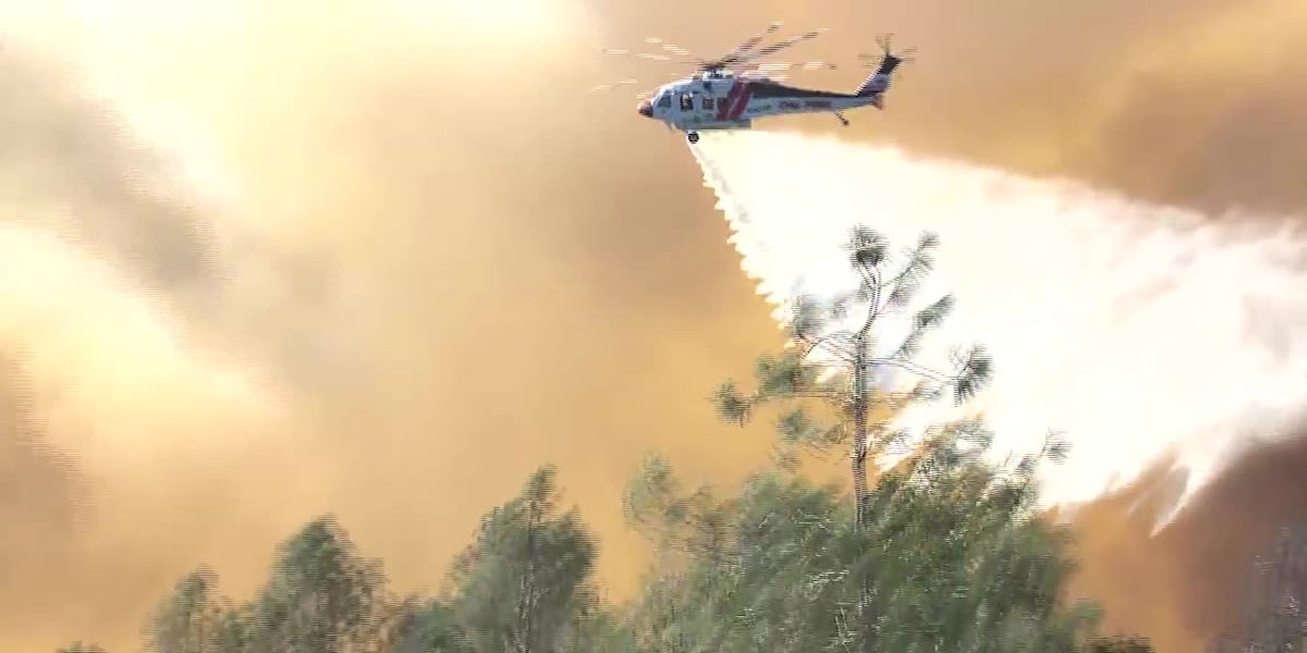 Park Fire fought from air [Video]